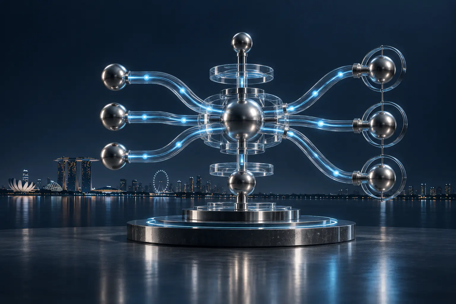 A precision AI routing system with connected decision paths